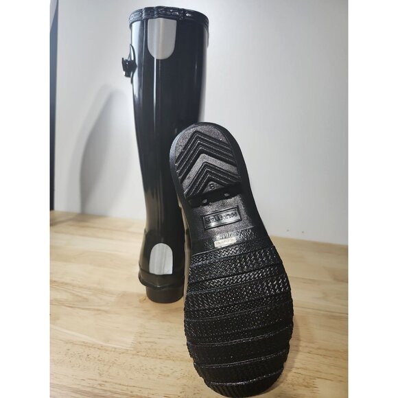 Hunter ORIGINAL KID gloss boots Size US 6B/7G - Picture 5 of 6